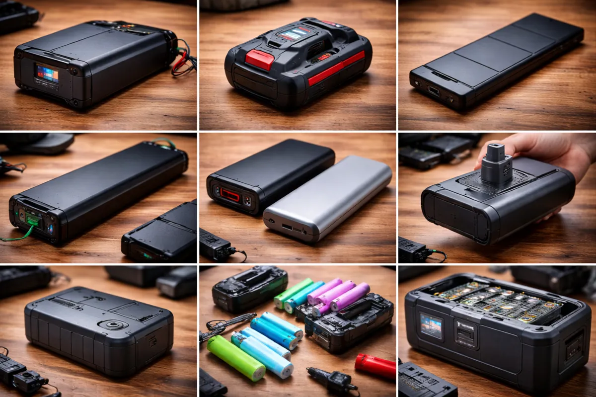 différents types batteries lithium vélo électrique et outillage reconditionnement